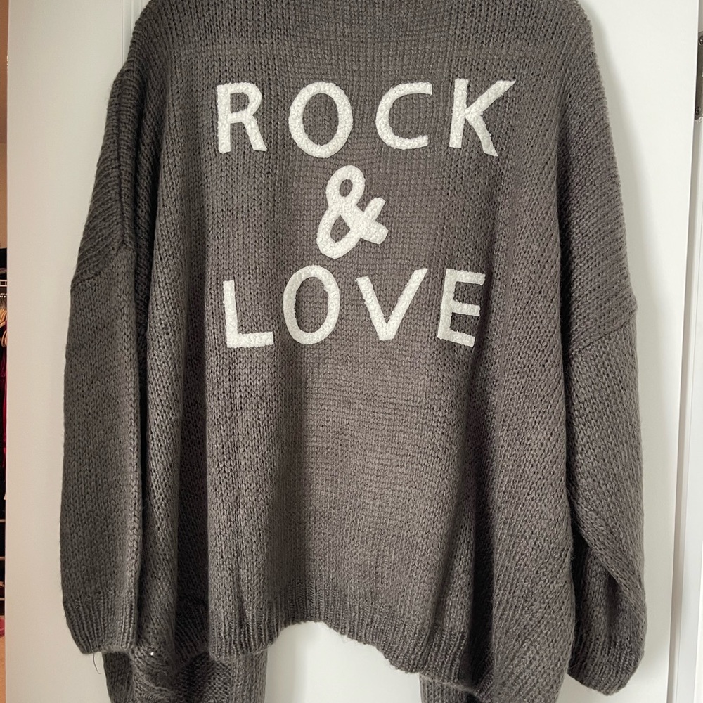 VICI- New with Tags Gray Cardigan. One Size.